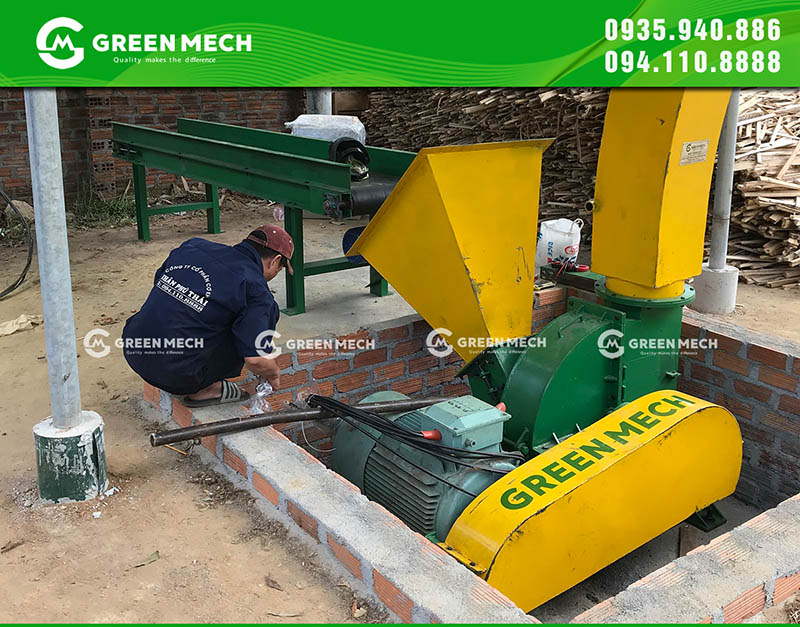 Cách giảm hao mòn máy băm gỗ GREEN MECH